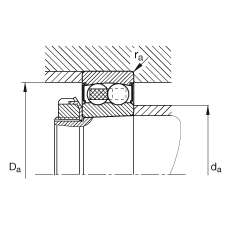 ���{(di��o)�����S�� 2210-K-2RS-TVH-C3, ����(j��) DIN 630 �˜ʵ���Ҫ�ߴ�, �F�ף��F�� 1:12���ɂ�(c��)���ܷ�